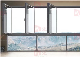  Wide Aluminum Folding Window Two Way Fold by Part Separated Fold Single Panel