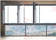 Wide Aluminum Folding Window Two Way Fold by Part Separated Fold Single Panel