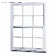 High Quality Customized American Style UPVC Windows Single Double Hung Window with Grill Design manufacturer