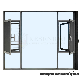  New Design Florida Casement Window Hurricane Proof Impact Window with Florida Approval