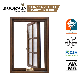 Beautiful Double Glazed Aluminum Wood Casement Window Excellent Quality Solid Wood Aluminum Push Crank out Casement Windows