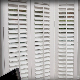  Hampton Style Combe Inside Mounted Basswood Louver Vertical Wood Window Plantation Shutters
