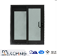 Matt Black Aluminum Alloy Double Glass Sliding Window for Australia Market