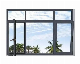 Heat Insulation Push up New Grill Design Casement Aluminum Alloy Steel Double Glazed Glass Bedroom Window for Modern House