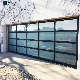 Electric Aluminum Frame Insulated Double Tempered Frosted or Clear Glass Panel Sectional Garage Door