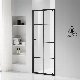 Black Customized Shower Door with Black Power Coating Foshan Factory