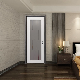 Safety Silding Wholesale Exterior Steel Plain Modern Single Bedroom Door with Wooden Plywood Panel Simple Design