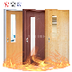  China Top Manufacturer Custom Modern Fireproof Wood Door Fire Safety Doors Interior Wooden Fire Doors for Hotels Fire Door with Glass Internal