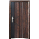 Pre-Hung Iron Wooden Color Competitive Price Safety Swing Steel Door