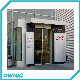  Automatic Glass Sliding Door of Ss304 Frame of Complete Set for Banks, Oil Station, Commercial Buildings