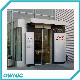 Automatic Glass Sliding Door of Ss304 Frame of Complete Set for Banks, Oil Station, Commercial Buildings