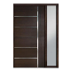  Luxury Style Security Exterior Solid Wood Pivot Entry Front Door with Sidelights