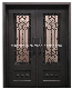 Luxury Exterior Main Entry Wrought Iron Design Security Steel Door manufacturer