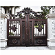 Featured Metal Courtyard Doors Modern Aluminum House Main Gate Design for Villas manufacturer