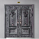 Xtd Custom Double Exterior Front Safety Entrance Metal Villa Door manufacturer