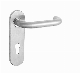 Silver Color Stainless Steel Long Plate Door Lock Lever Handle