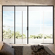  Modern Balcony Rustproof Slim Frame 3 Track Aluminum Sliding Door Tempered Glass Stacker Door
