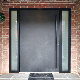 Fancy Home Single French Interior Internal Main Double Entrance Pivot Black Front Door Modern manufacturer