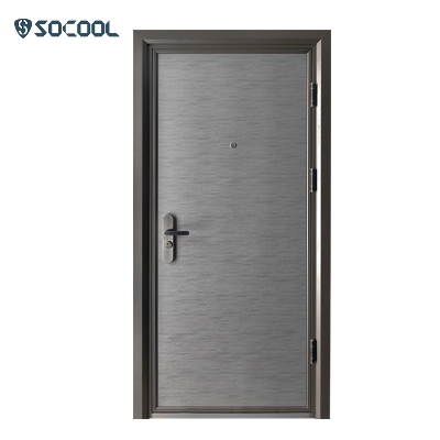 Modern Style Simple Minimalist Design Aluminum Edge Theftproof Steel Door