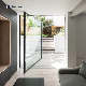 Modern Aluminium Double Glazed Glass Pivot French Door for Villa manufacturer