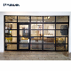 Glass Panel Sectional Garage Door with Small Pedestrian Door Price manufacturer