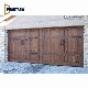 Modern Farmhouse Exterior Real Wood Rustic Tudor Ranch Carriage Stamp Residential Wooden Garage Door manufacturer