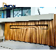 Custom Flush Mount Panel Wood Timber-Look Vertical Slats Decorative Battens Modern Sectional Garage Door manufacturer