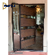 New Exterior Luxury Steel Metal Wooden Pivot Entry Front Door for Houses Modern manufacturer