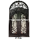 Round Head Wrought Iron Entrance Security Steel Meal Door manufacturer