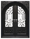  Popular Custom Wrought Iron Double Door for Villa and Project