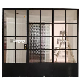 Thermal Break Security Metal Steel Entrance Wrought Iron French Doors manufacturer