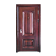 Simple Design Entry Black Metal Security Front Modern Doors Exterior manufacturer