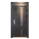 Latest House Turkey Outside Black Outdoor Security Main Entrance Entry Steel Door Cheap manufacturer