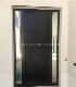  Black Security Aluminum Main Entry Door with Aluminum Filling for Villa Zf-Ds-098