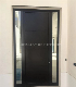 Black Security Aluminum Main Entry Door with Aluminum Filling for Villa Zf-Ds-098