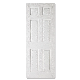 Modern Prehung 6 Panels Interior White Wooden Hollow Core HDF Moulded Door for House