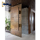 Luxury Contemporary Main Entrance Bronze Metal Copper Entrance Front Entry Door with Glass