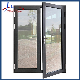  Grey Color Powder Coating Aluminum French Door Double Glazed Swing Doors