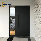 Exterior Modern Entrance Doors Thermal Break Aluminium Security Front Entry Door with Sidelight