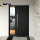 Exterior Modern Entrance Doors Thermal Break Aluminium Security Front Entry Door with Sidelight manufacturer