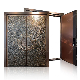 Latest American Single Metal Main Cast Aluminum Steel Luxury Front Villa Security Door for House manufacturer