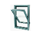 Chinese Factory Dark Green Powder Coating Hanging Window manufacturer