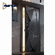 Windproof House Aluminum Frame Panel Bulletproof Security Entry Door