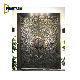 Sunburst Design Luxury Cast Aluminum Front Entry Door for High-End Villa House Entrance manufacturer