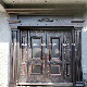  Bulletproof Security Door Exterior Double Side 10mm Cast Aluminum Door