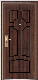 French Style Steel Wooden Armored Door (YF-G9021)