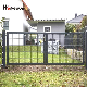 Double Leaf Garden Gate with 180° Opening Angle for Garden Driveway