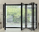 Aluminum Folding Glass Bifold Door for Balcony Accordion Doors with Double Glass