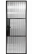 Modern Heavy Duty Residential Black Mirrored Glass Interior Door