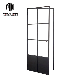 Industrial Glass Pane Bedroom Hinged Pivot Folding Glass Door manufacturer